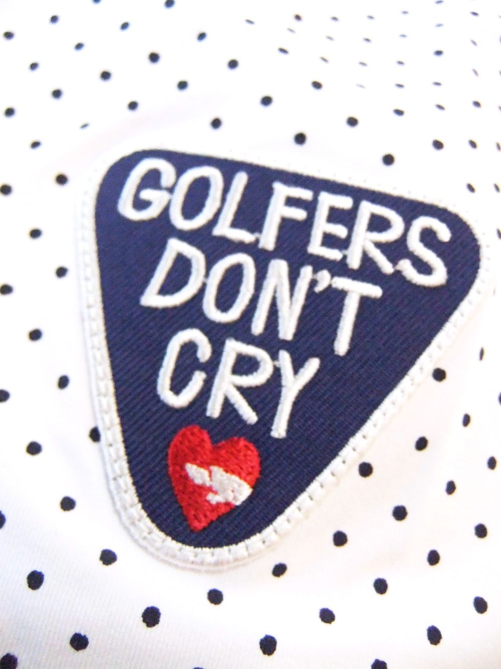 G.D.C. DOTS POLO (ホワイト)   ドット柄 半袖B.D.ポロ  RSM-24011