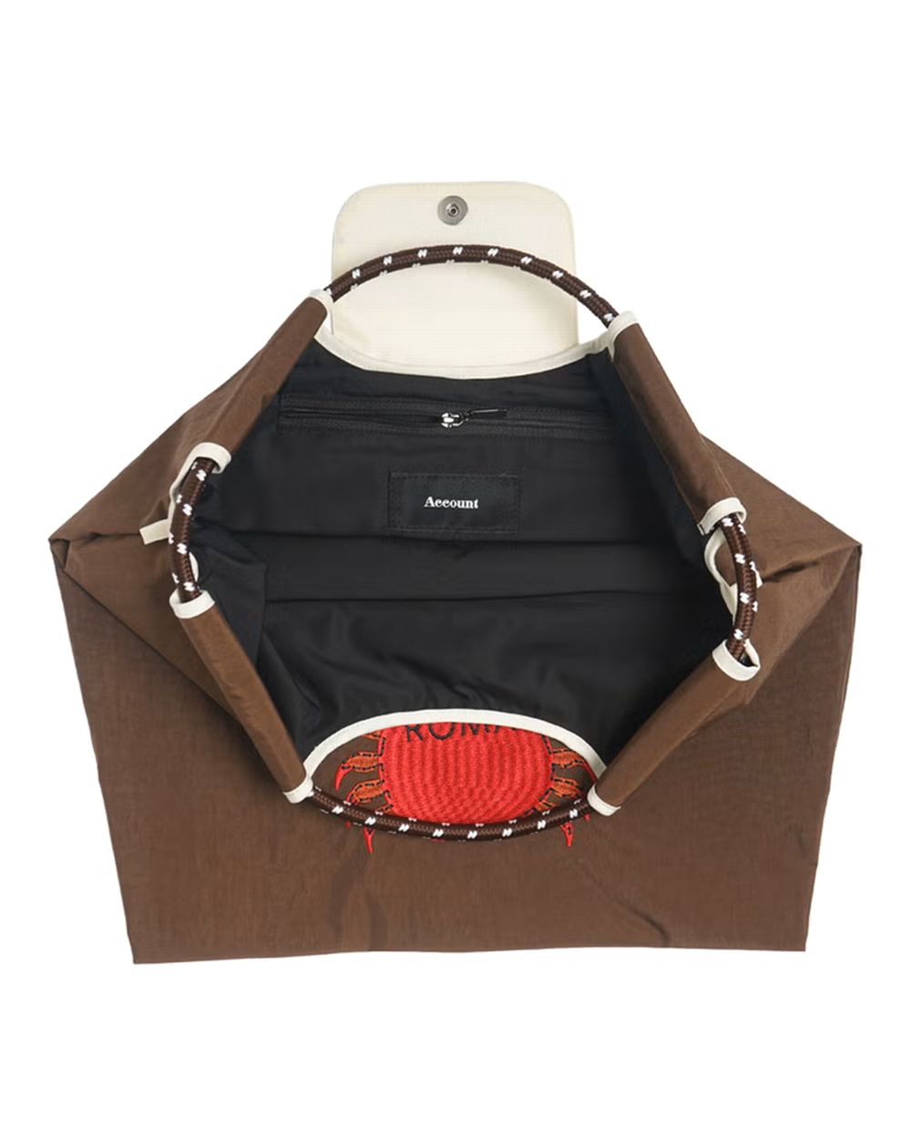 【MICALLE MICALLE Account】 HOMMAGE  CRAB MOTIF FLAP BAG  オマージュ フラップ トートバッグ  MAD115GEB