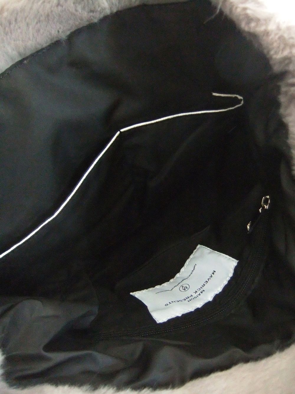 TYVEK タイベック +ファー トートバッグ  (ホワイト)  MM207-1109