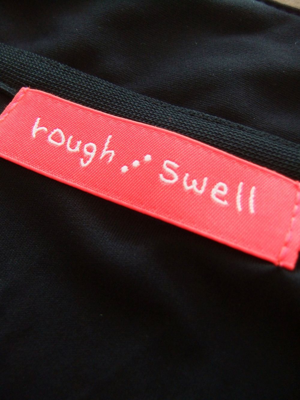 【LADIES】 CIRCUIT ROUGH-NECK W.  (ブラック)  ロゴ ラフネック   RSL-22024