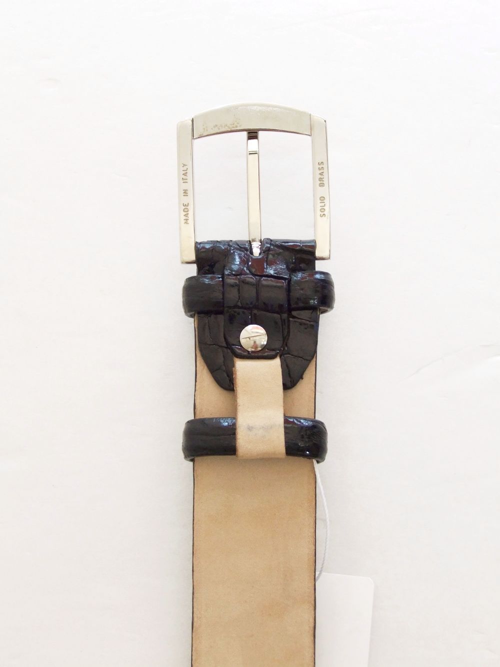 VACCARI - アリゲーター ALLIGATOR LEATHER BELT ( ブラック VACCARI - アリゲーター ALLIGATOR LEATHER BELT ( ブラック