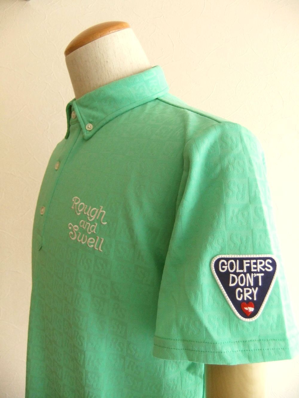 RS JACQUARD POLO   (ミントグリーン) 半袖ポロ  RSM-25012