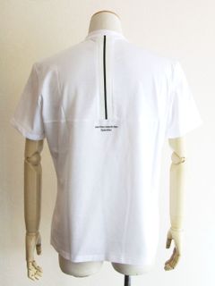 TOOSA   (ホワイト）  ラインリブ 半袖 Tシャツ