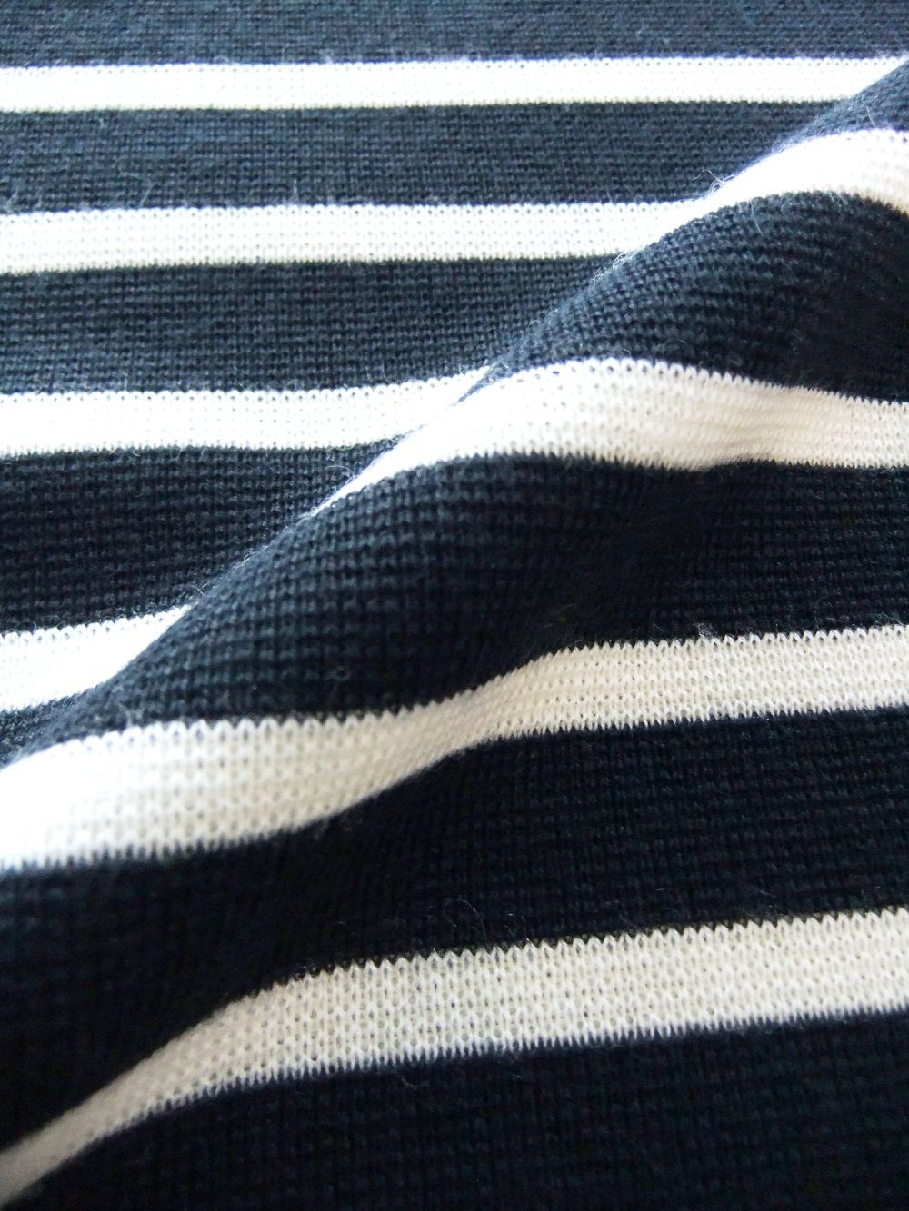 PABLO SWEATER   パネルボーダー柄ニット (ネイビー)  RSM-22281
