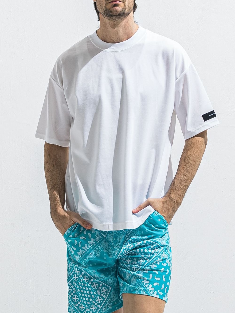 REV MESH OVER TEE  (ホワイト)   メッシュ オーバーTシャツ