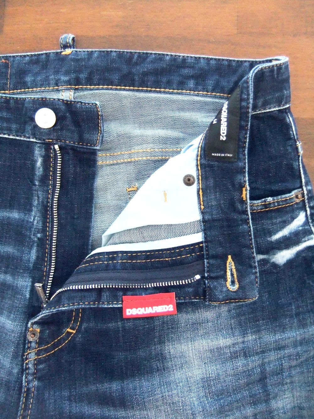 ファッション姫 通販 Dsquared2 ダメージ JEANS BRO LONDON WASH LINE WHITE DARK - パンツ