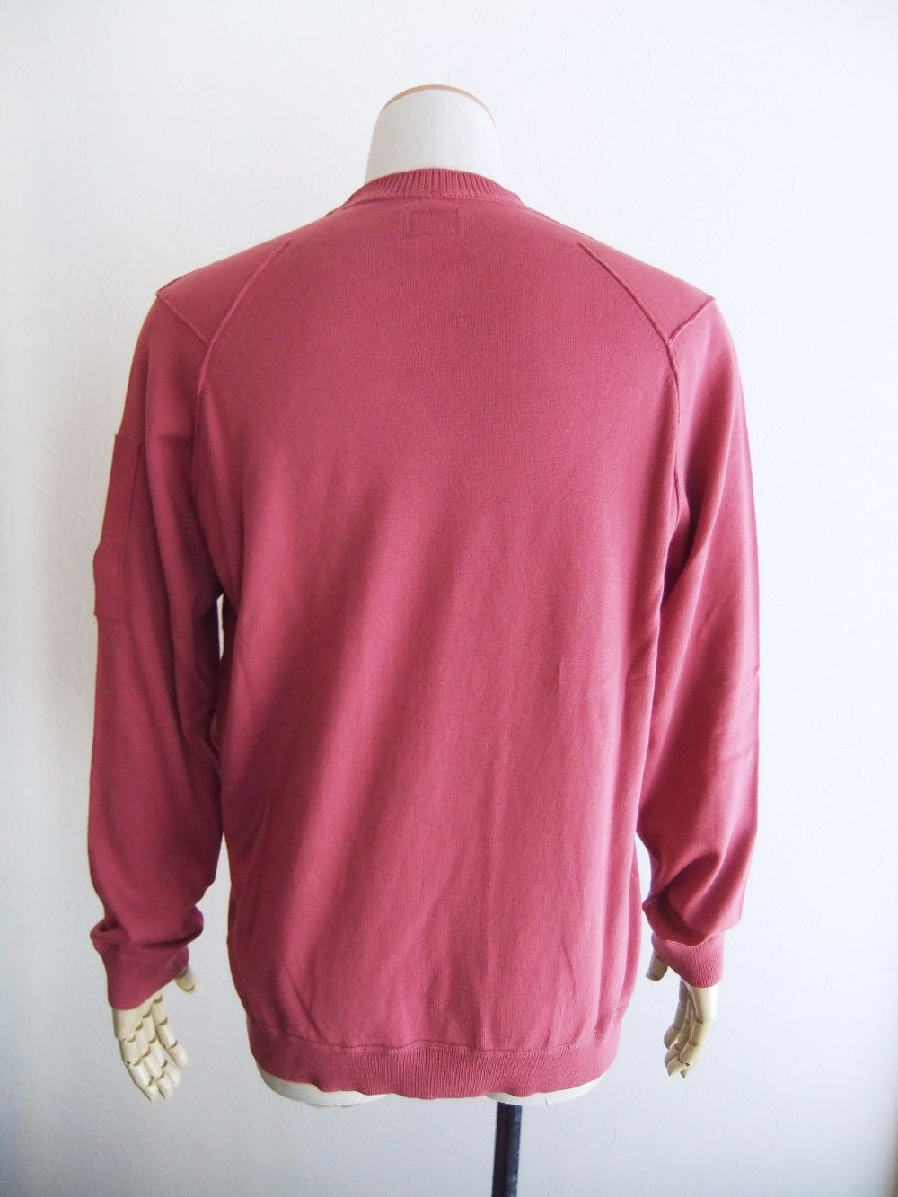 SEA ISLAND COTTON CREW NECK KNIT  (ローズ） コットン クルーネック セーター