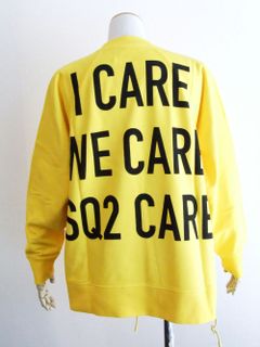DSQ2 CARES CREWNECK SWEATSHIRT   スウェット 変形 プルオーバー   S74GU0500
