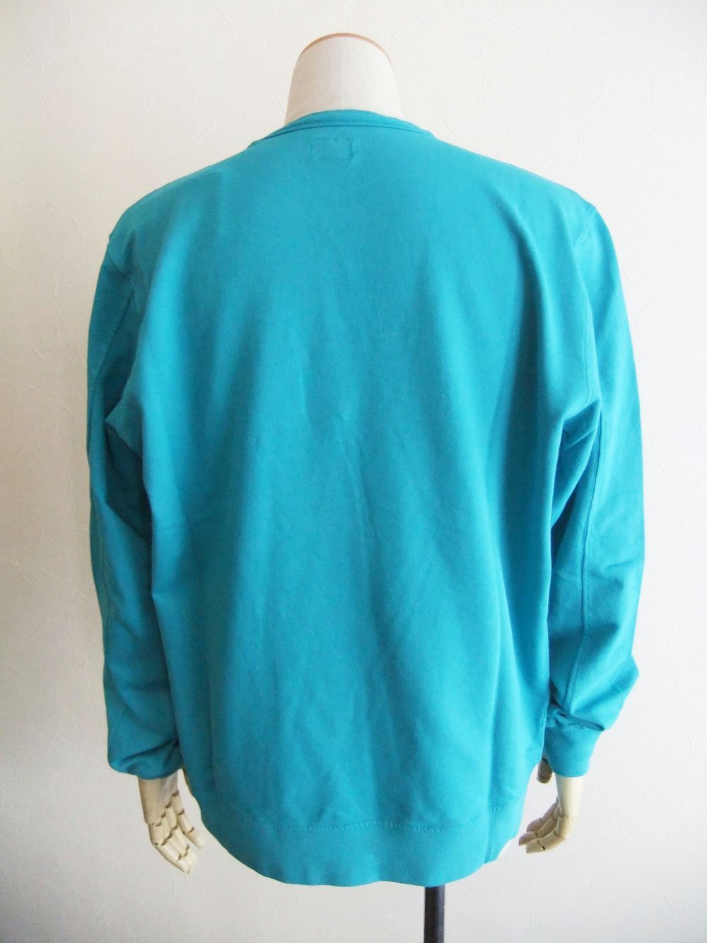 LIGHT FLEECE SWEATSHIRT  (ブルー) クルーネック スウェットシャツ