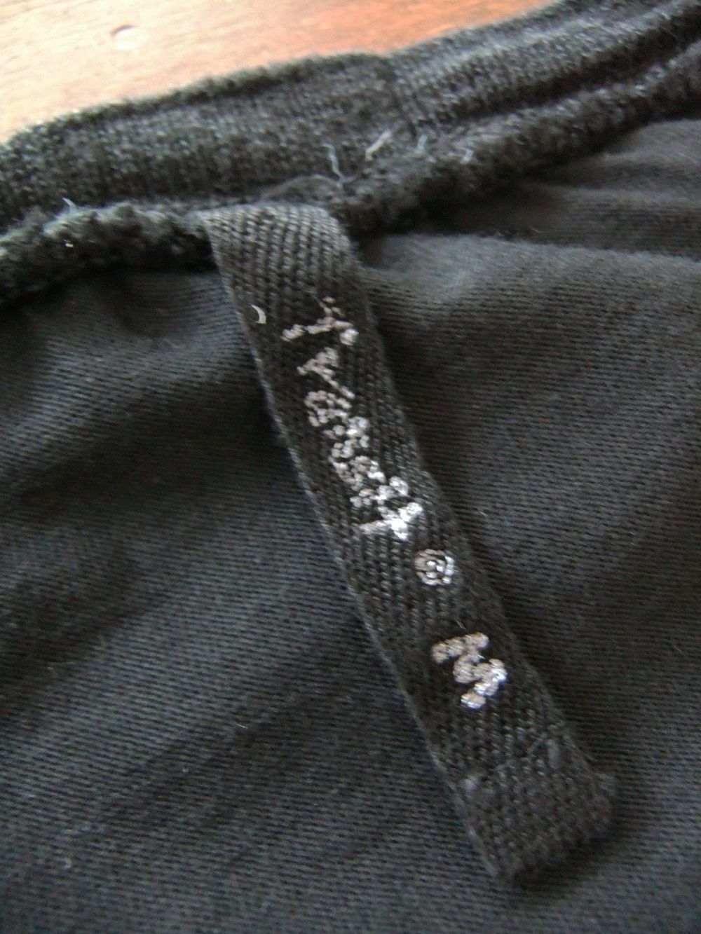 コットン/リネン （ブラック） クルーネックTシャツ