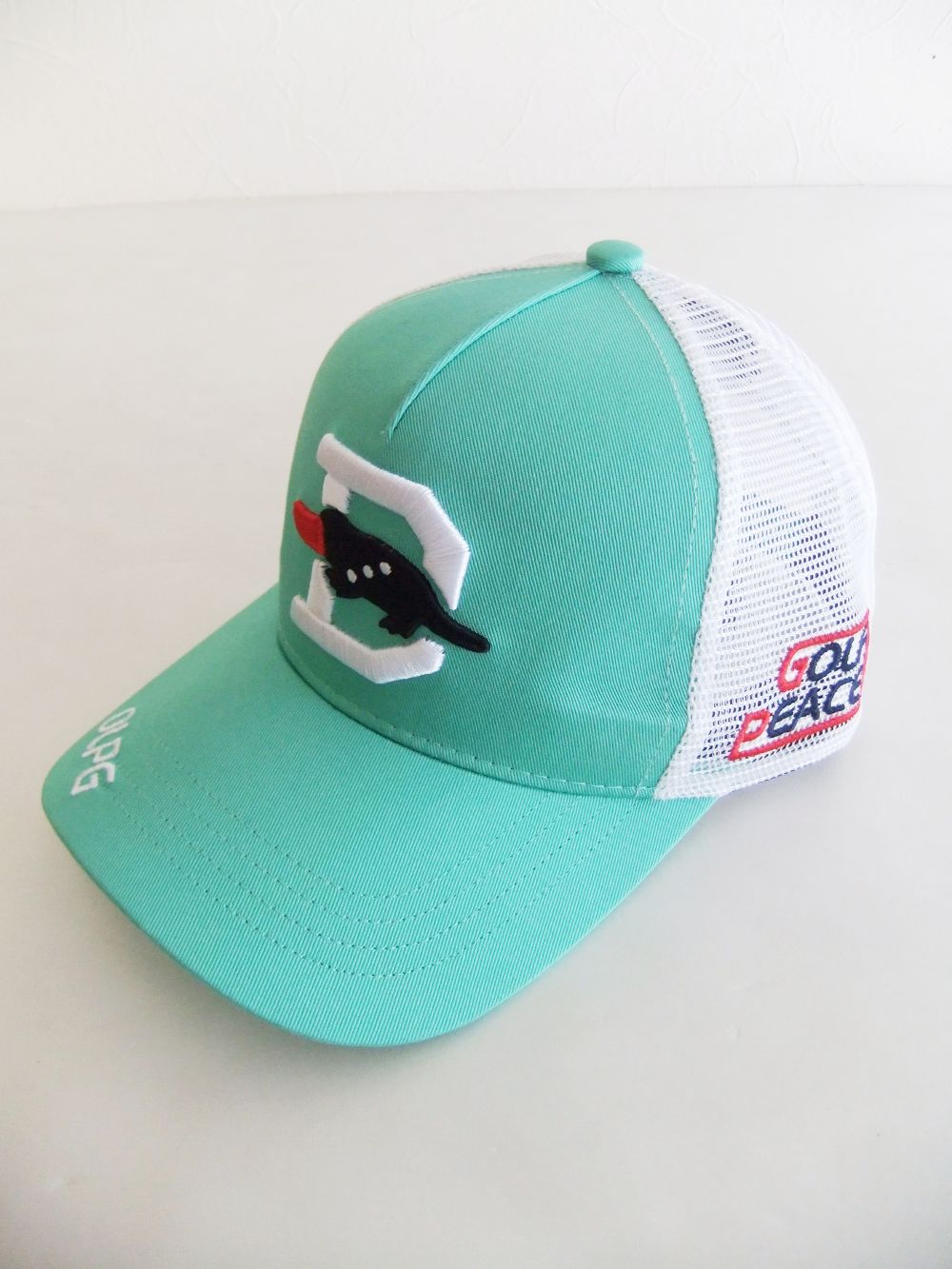 BIG D MESH CAP (グリーン) ロゴ入りキャップ RSA-23006
