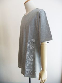 リフレクティブ Balmain ロゴ エコ コットン Tシャツ  EGO10BC22