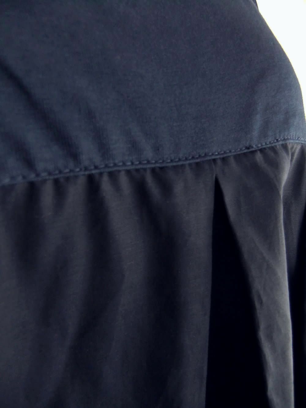 【jeune】 天竺＋布帛 コンビ タック ワンピース   J150729M