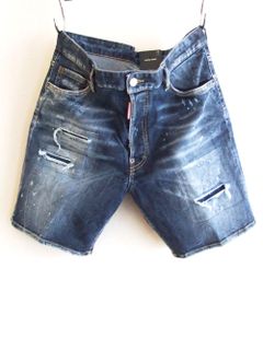 D2 DENIM SHORTS  ダメージ ハーフジーンズ   S74MU0684