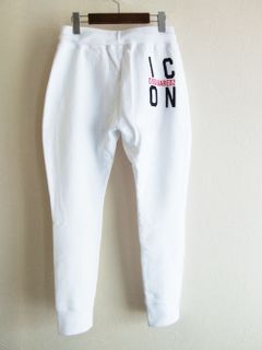 LADIES D2 ICON SWEATPANTS ( ホワイト )  ロゴジャージーパンツ   S80KA0012