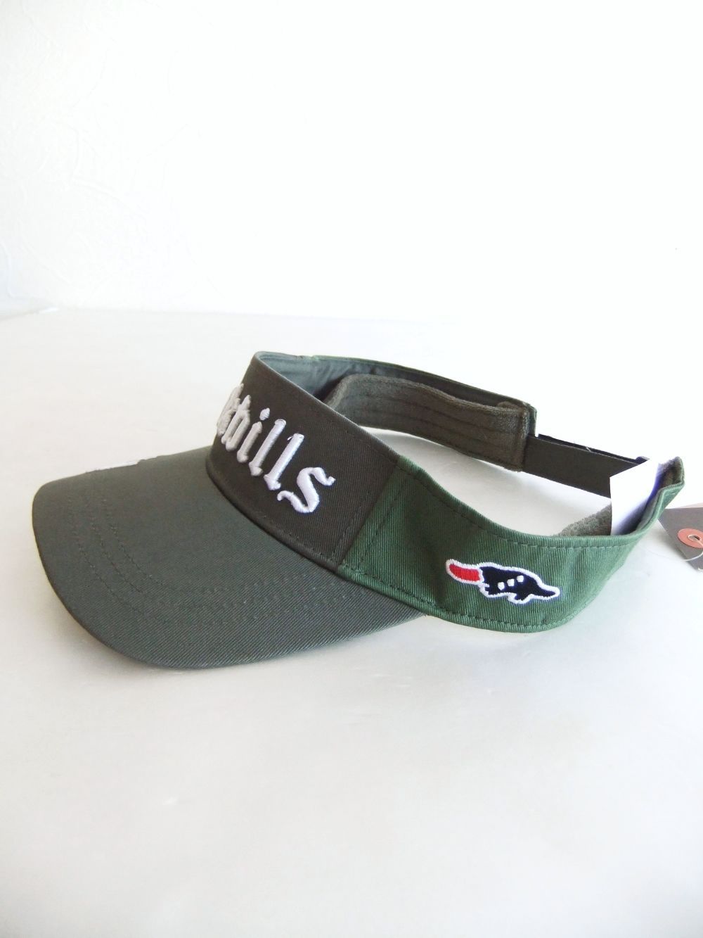 DUCKBILLS SUN VISOR (オリーブ) ロゴ入りサンバイザー  RSA-22006