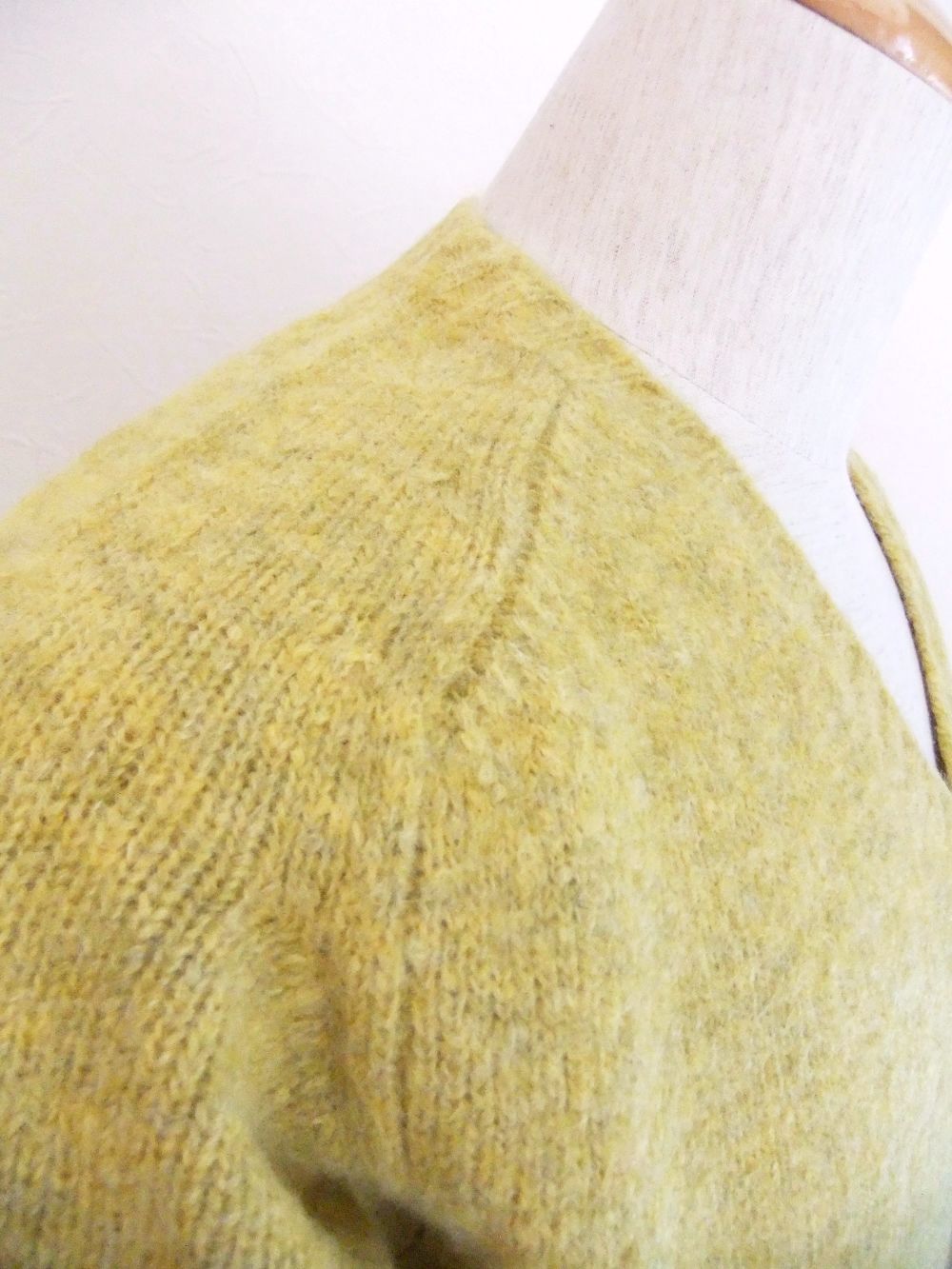 アルパカ混 V-NECK ニット   (イエロー)  CV1MLM13
