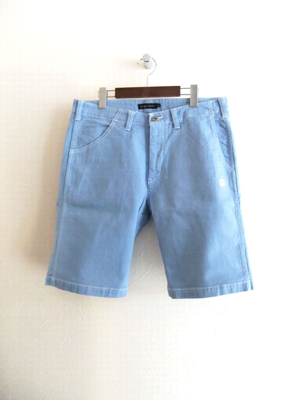 RODEO SHORTS (ブルー)  ストレッチ カラーデニム ハーフパンツ   RSM-23057