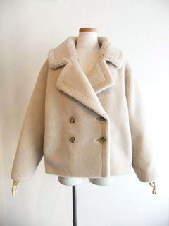 ボア ムートン風 Pコート  546425