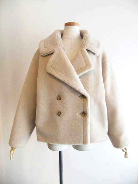 ボア ムートン風 Pコート  546425