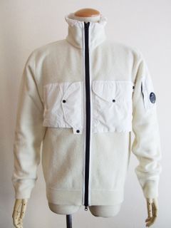 LAMBSWOOL NYLON MIXED ZIPPED JUMPER   スタンドカラー ZIP セーター