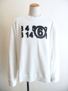 《MM➅》 Maison Margiela  ズーム ロゴ オーバーサイズ  スウェットシャツ