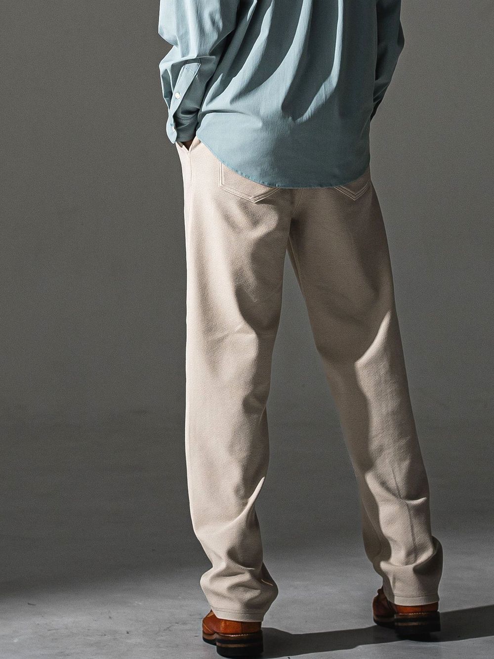 CHRIS EASY WIDE TUCK PANTS   ワイド イージーパンツ （ベージュ）
