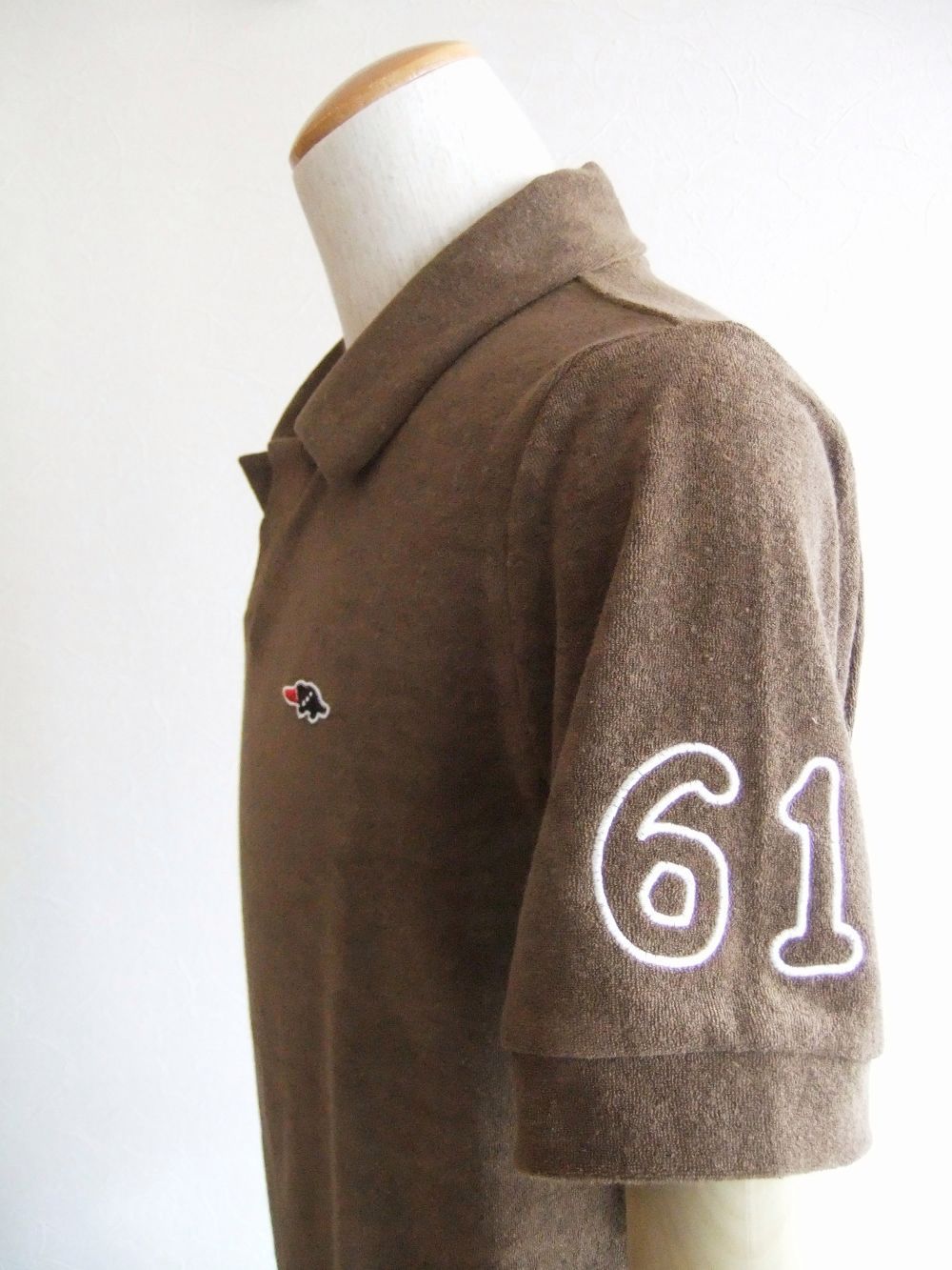 HUNTINGTON V-SKIPPER   パイル スキッパーポロ (ブラウン)  RSM-22034
