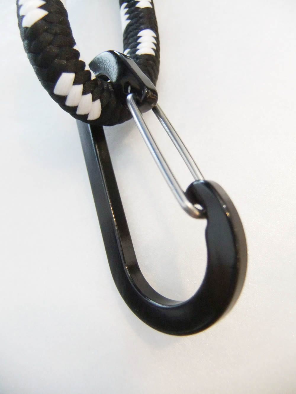 【MICALLE MICALLE Account】 ショルダー ストラップ  (ホワイト×ブラック)   MAG108ODE