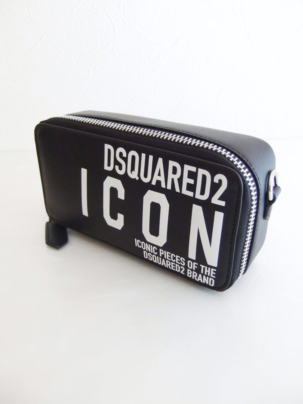 Dsquared2 - ICON WALLET / POCHETTE ロゴ レザー ミニバッグ