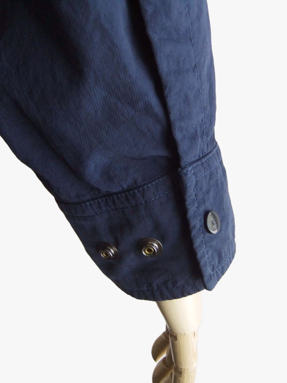 T-ST NYLON HOODED LENS OVERSHIRT  (ネイビー) ジップアップ パーカー ブルゾン
