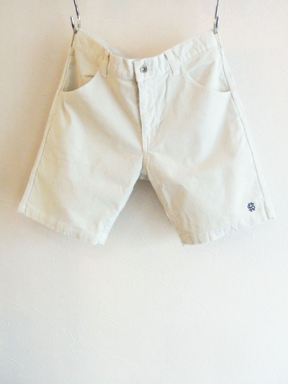 VIRGINIA SHORTS (ホワイト)  サマーコーデュロイ ストレッチ ハーフパンツ   RSM-22075