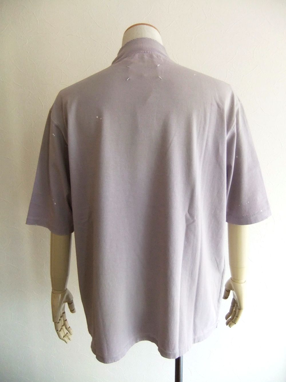 MAISON MARGIELA    (ラベンダー)  ハイネック コットン Tシャツ