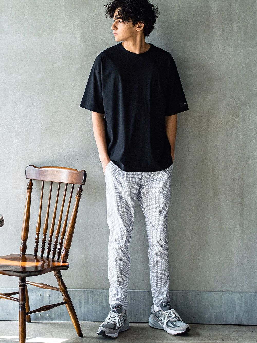 NYLON OVER T  (ブラック)   ナイロンオーバーTシャツ