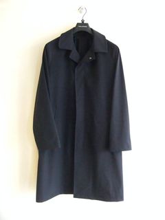 SALOMON  (ネイビー) ナイロンストレッチ バルカラーコート