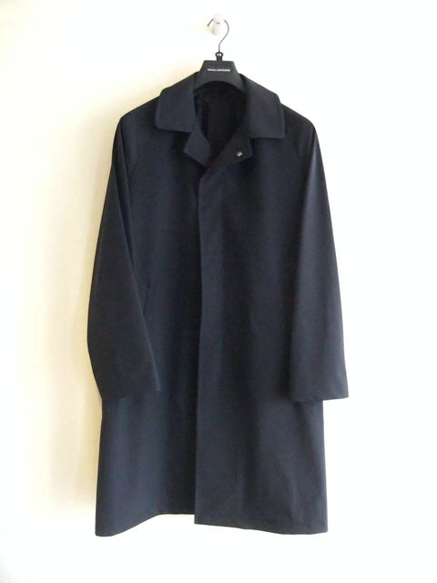 SALOMON  (ネイビー) ナイロンストレッチ バルカラーコート