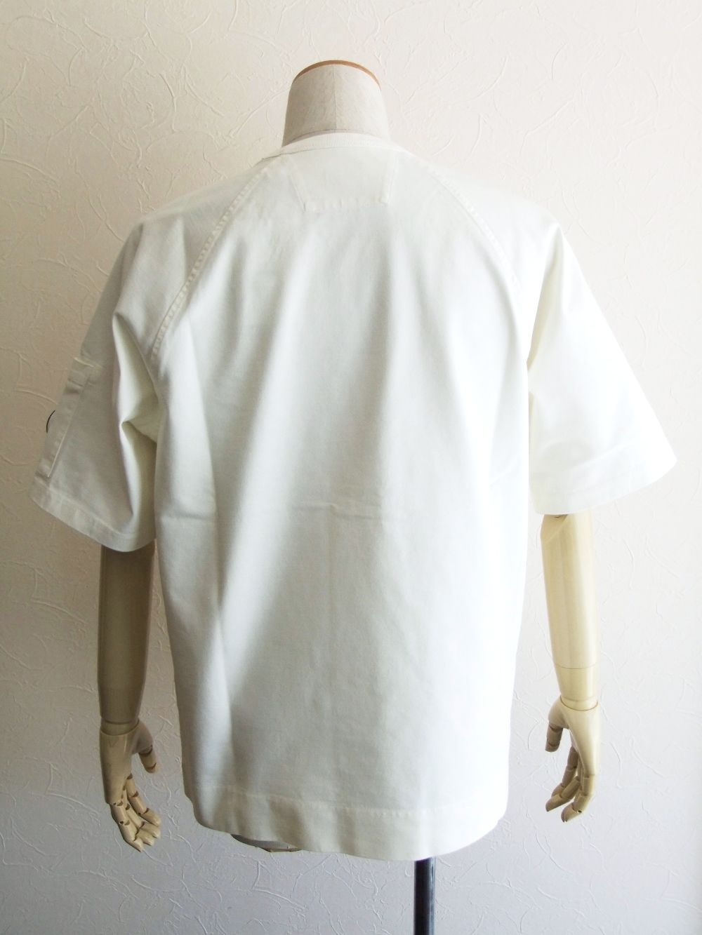HEAVYJERSEYMIXEDSHORT SLEEVESWEATSHIRT (ホワイト)  半袖ジャージーTシャツ