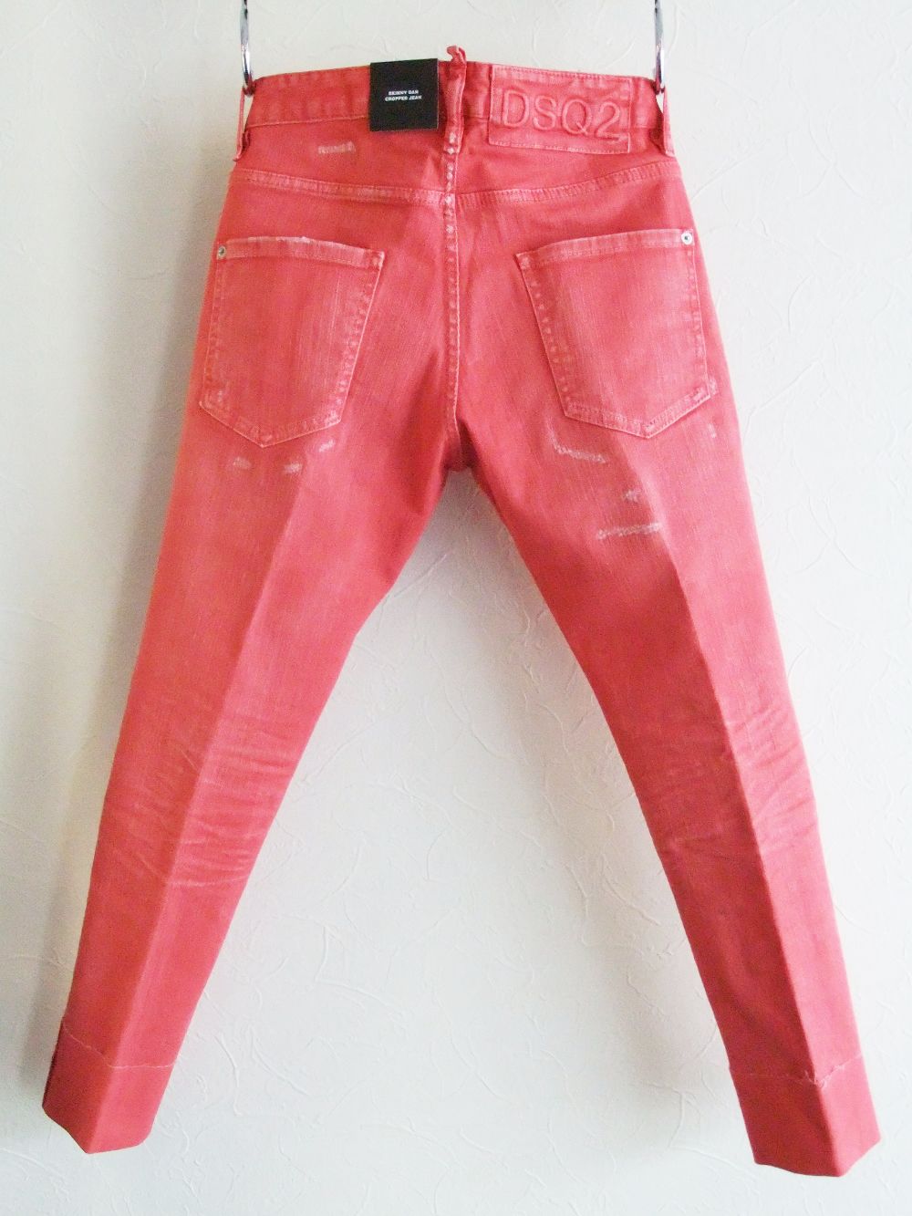 《LADIES》 デニム   D2 SKINNY DAN CROPPED JEAN (レッド) S72LB0424