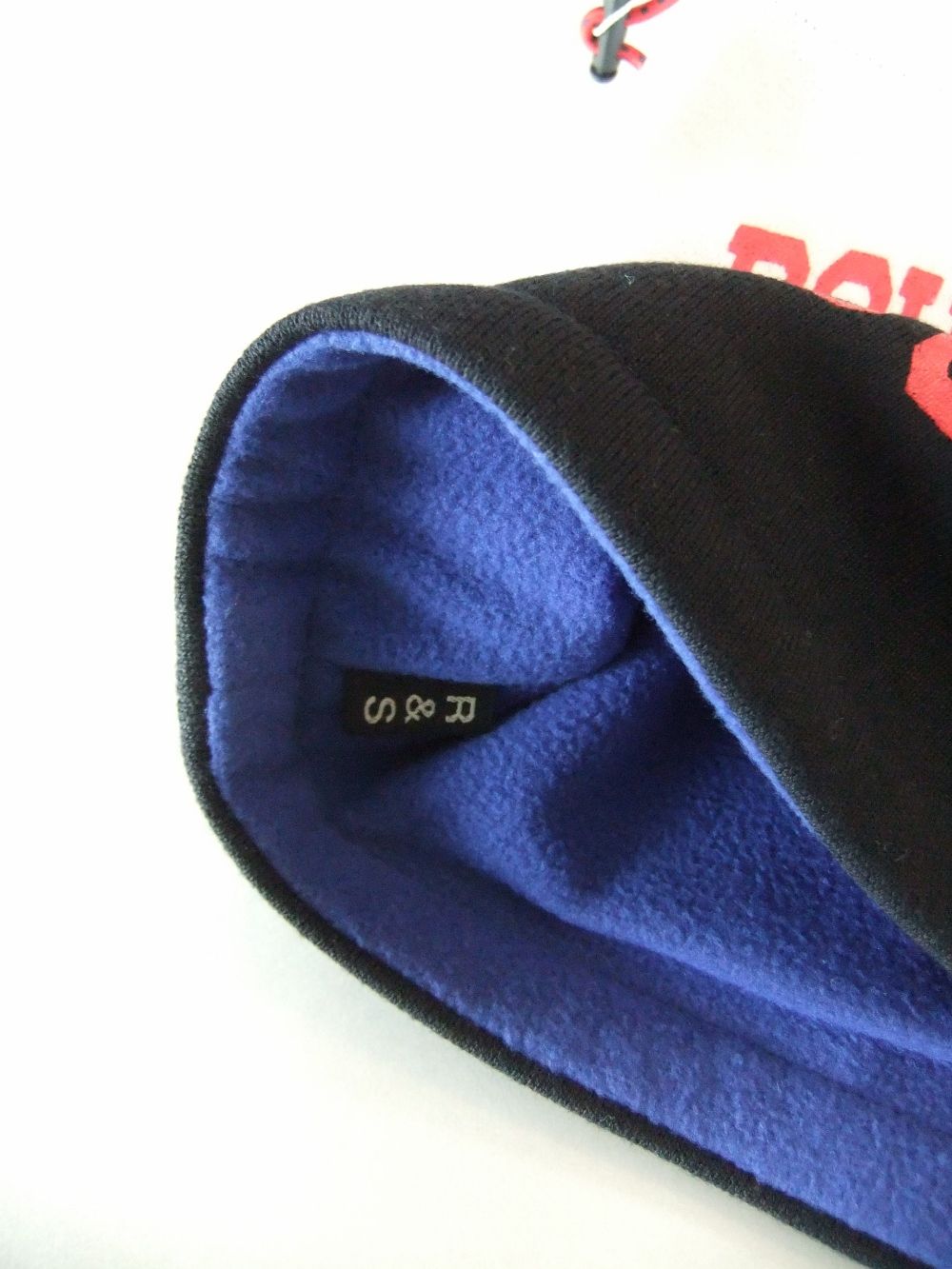 ANDY  NECK WARMER ( ホワイト×ネイビー )  フリース/スウェット ネックウォーマー