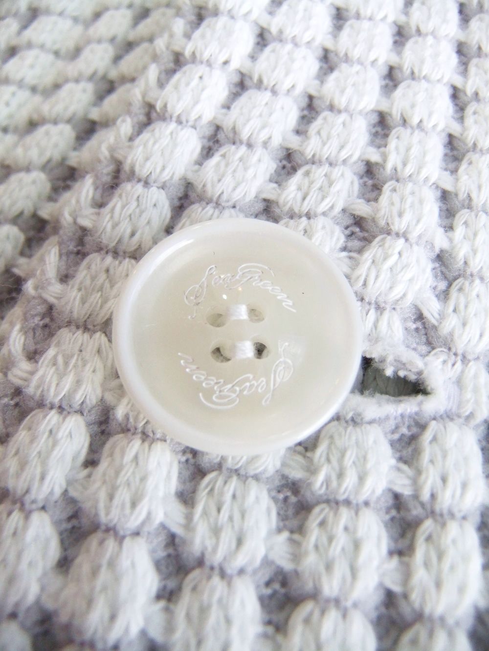 ONI WAFFLE CARDIGAN    コットンワッフル カーディガン