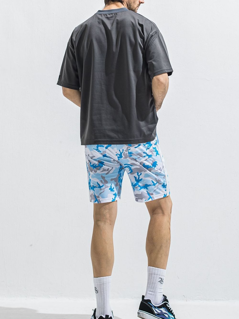REV MESH OVER TEE  (グレー)   メッシュ オーバーTシャツ