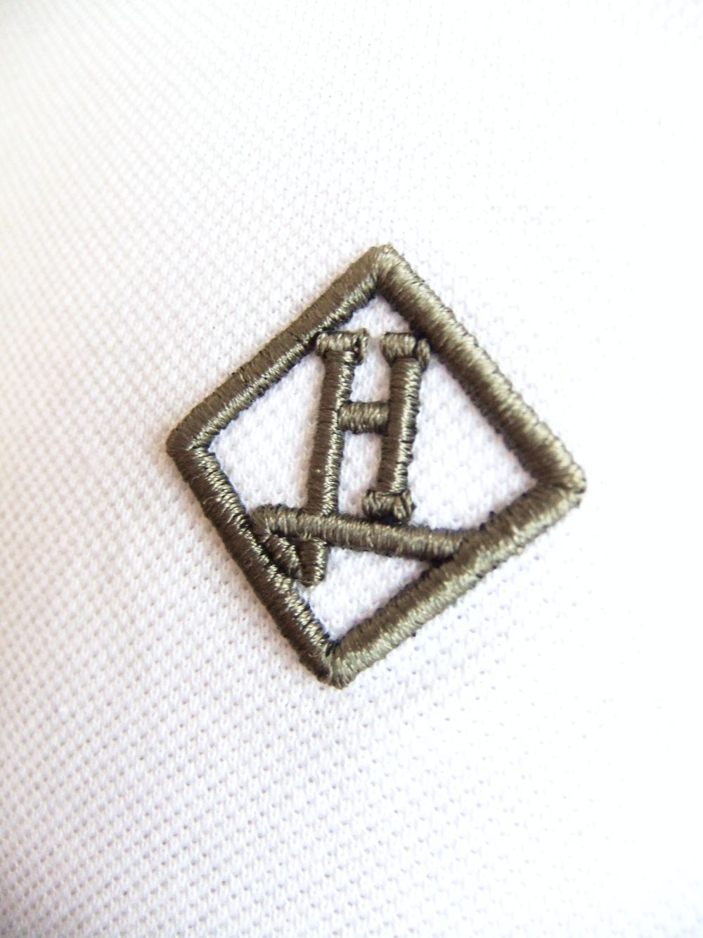 HERNO コットン ピケ クルーネック ロゴTシャツ (ホワイト)