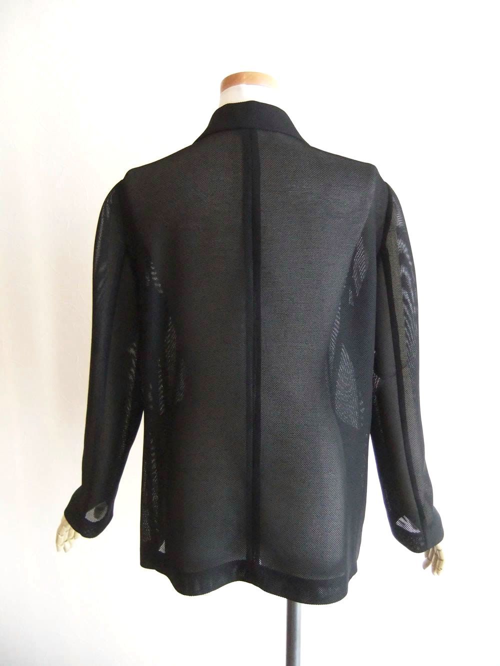 メッシュ DB テーラード ジャケット (ブラック)  625402