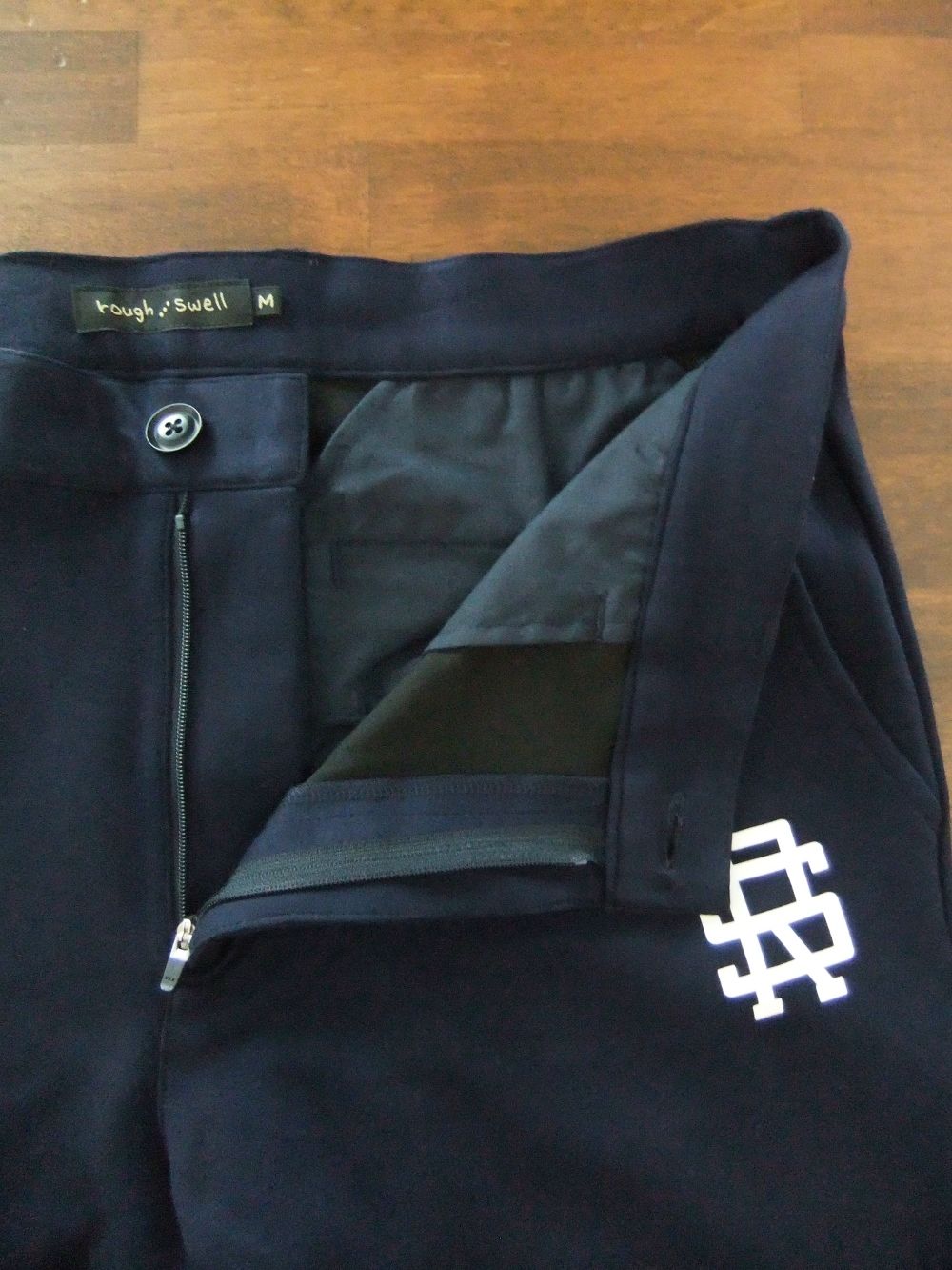 CALF PANTS ( ネイビー )  ジャージー リブパンツ   RSM-21261