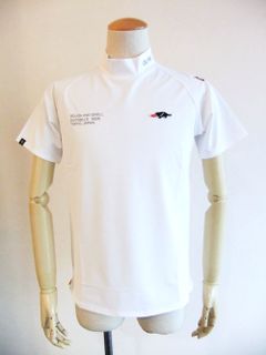 RSD FLAG MOCK  (ホワイト)  モックネック 半袖ポロシャツ RSM-23022
