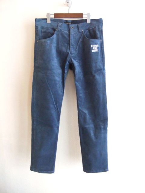 HIGHLANDS PANTS  (ブルー) コットンストレッチ コーデュロイ 5Pパンツ   RSM-25267
