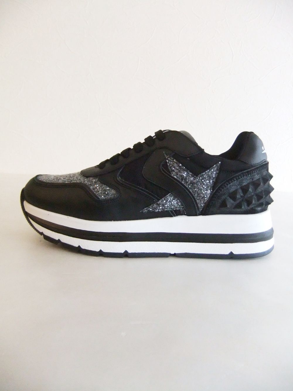 〈LADIES〉 MARAN S STAR CALF    カーフレザー × テクニカルファブリック スニーカー