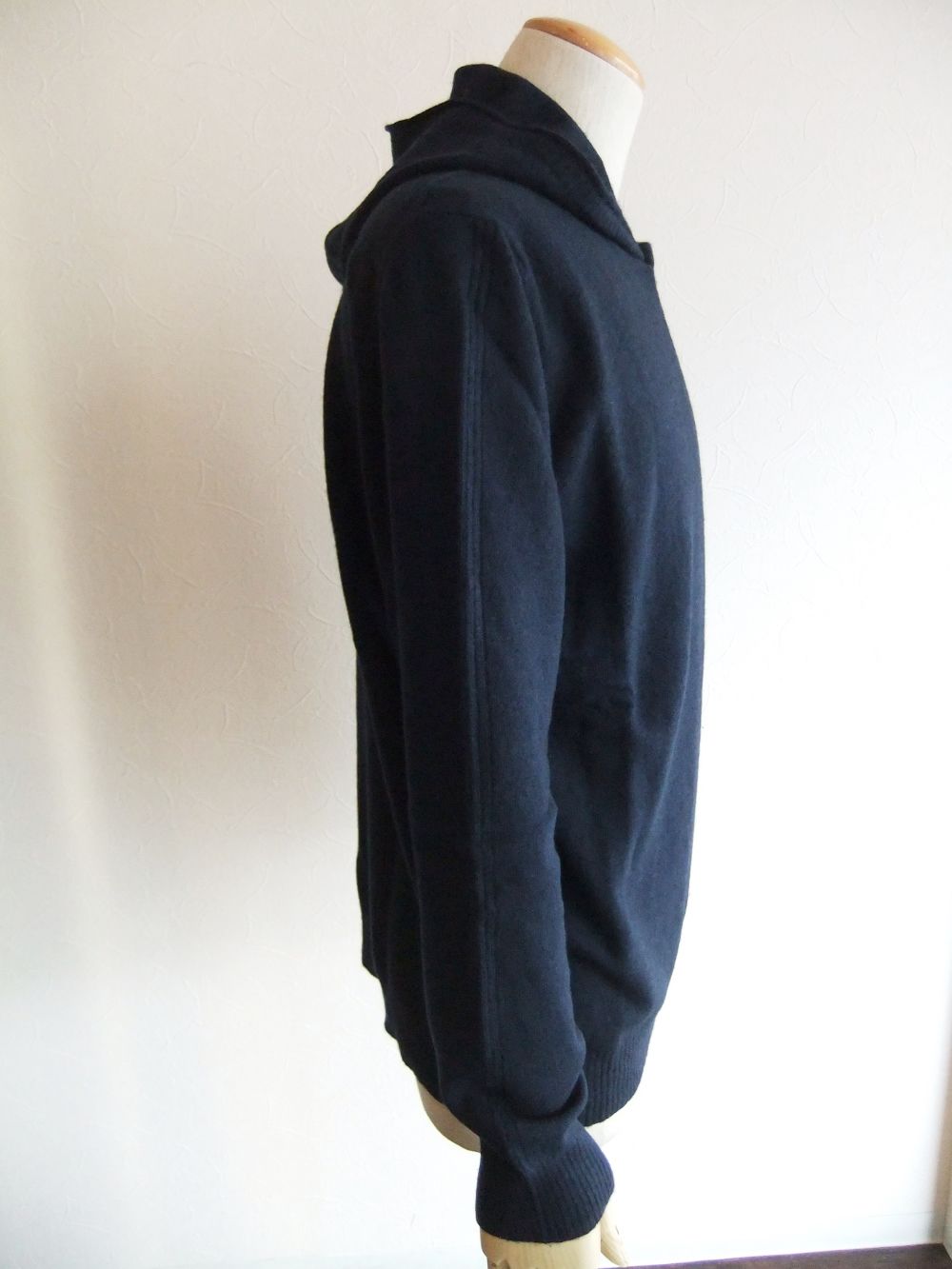 HOODED JUMPER  HOODY DARK   (ネイビー)  ウール フーディ
