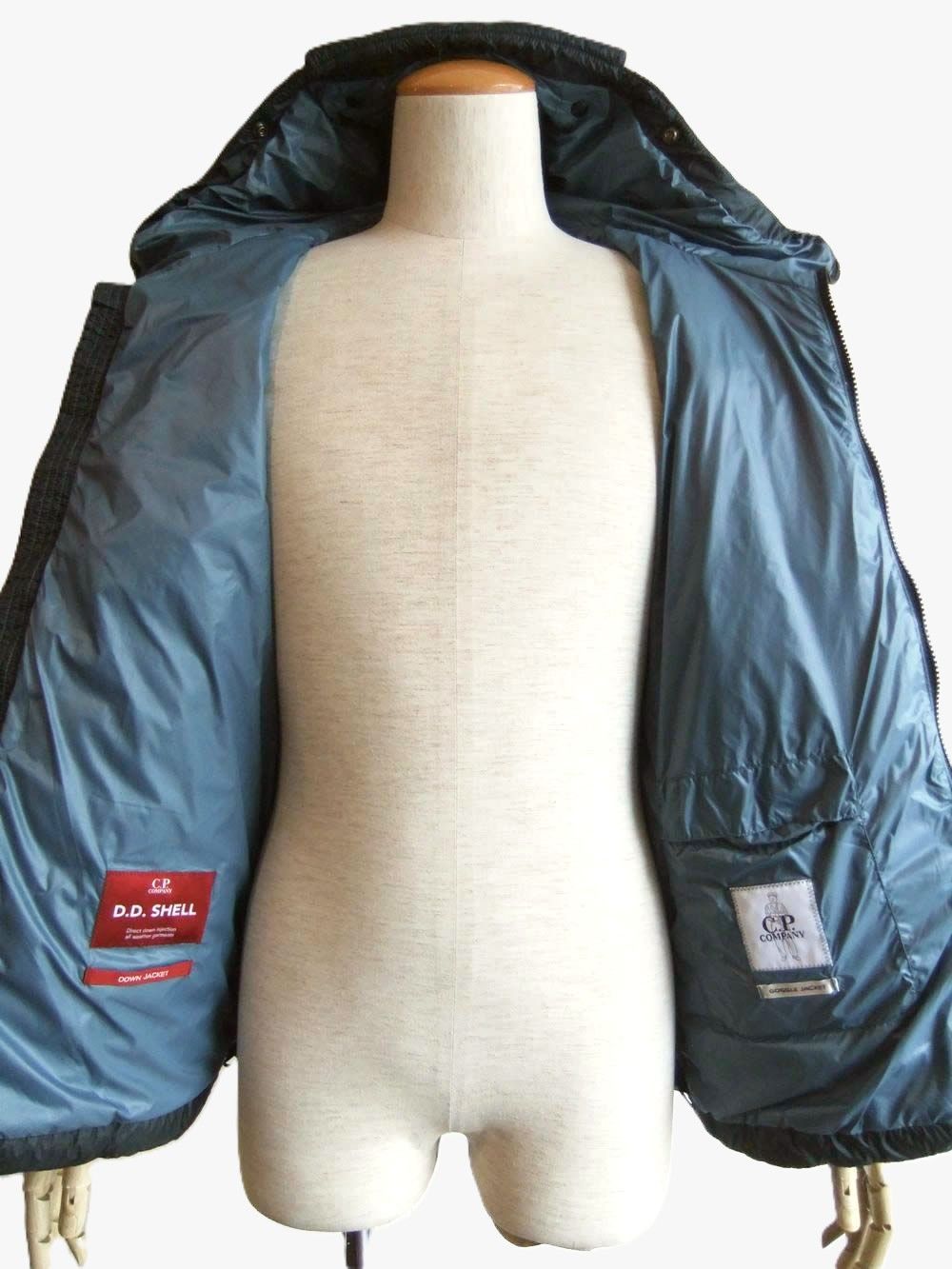 D.D. SHELL GOGGLE CHEST POCKET JACKET   ナイロン ジップアップ ダウン ブルゾン