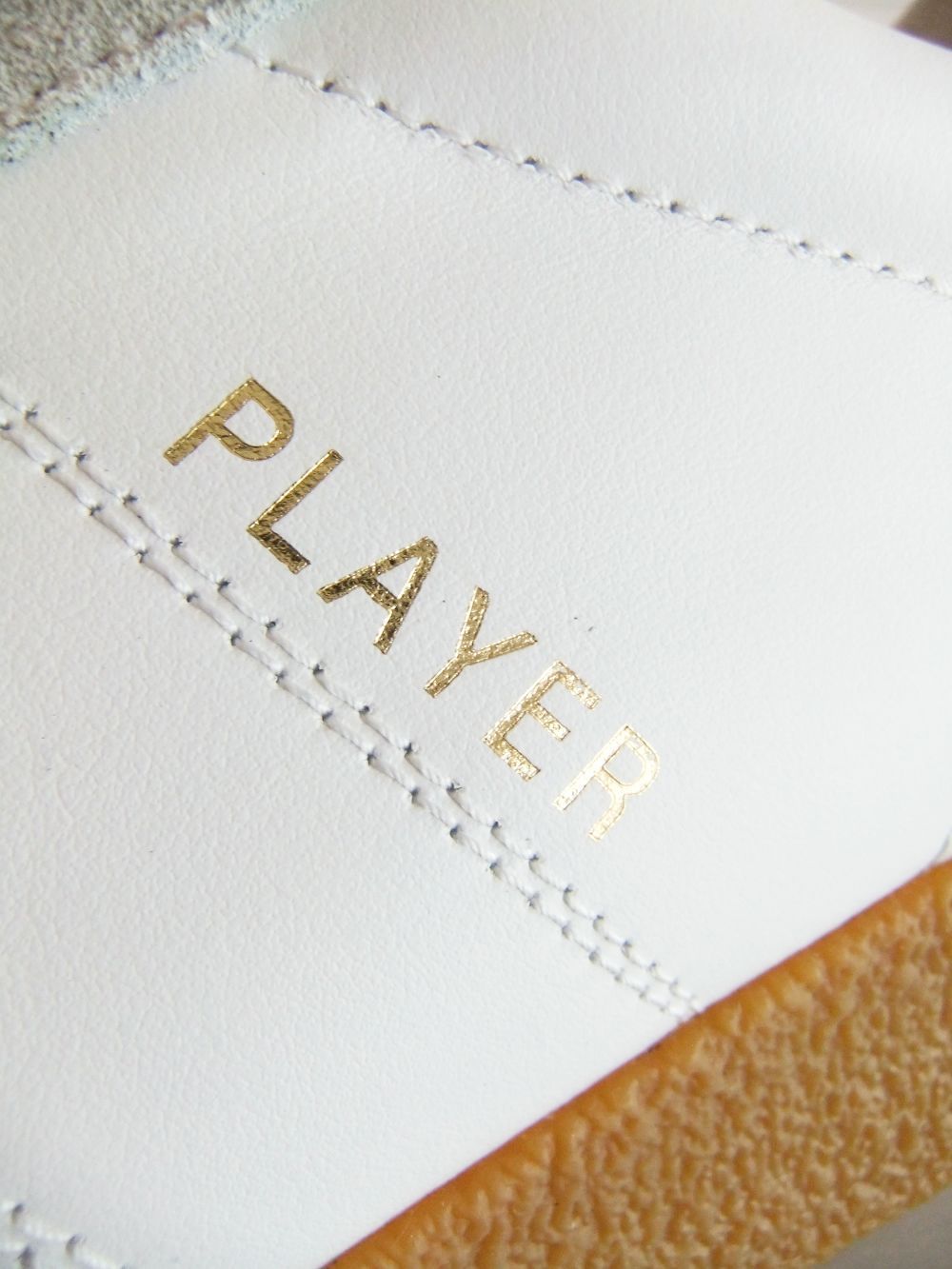AB-PLAYER SNKRS レザースニーカー  (ホワイト)